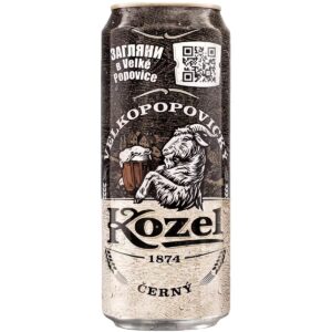 Пивной напиток Velkopopovicky Kozel Dark ж/б, 0.45л